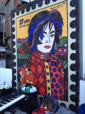 Painel de MJ by Romero Britto
